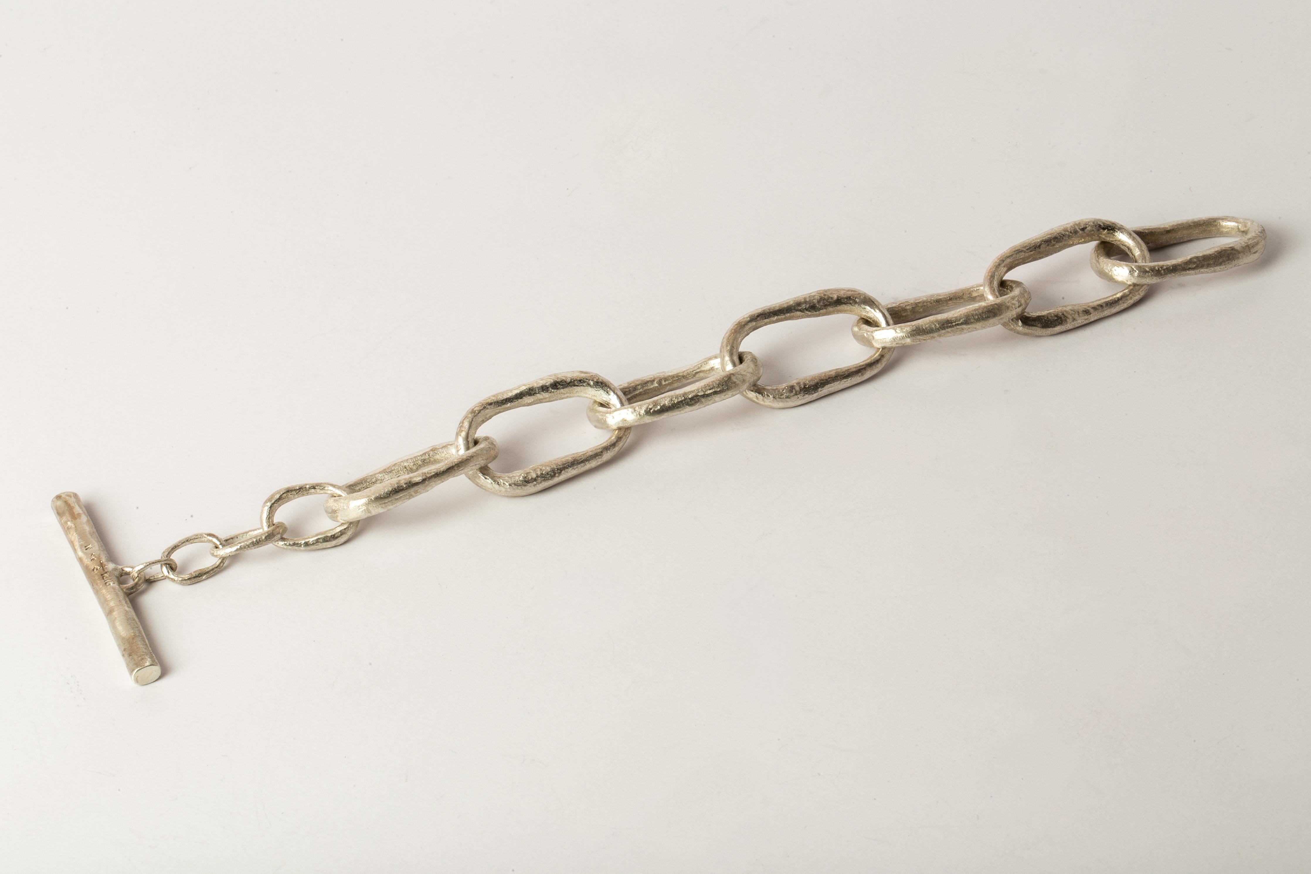 Roman Toggle Kettenarmband mit Knöpfen (kleine Glieder, MA) für Damen oder Herren im Angebot
