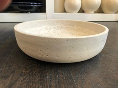 Roman Travertine Bowl by Le Lampade