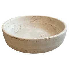 Roman Travertine Bowl by Le Lampade