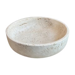 Roman Travertine Bowl by Le Lampade