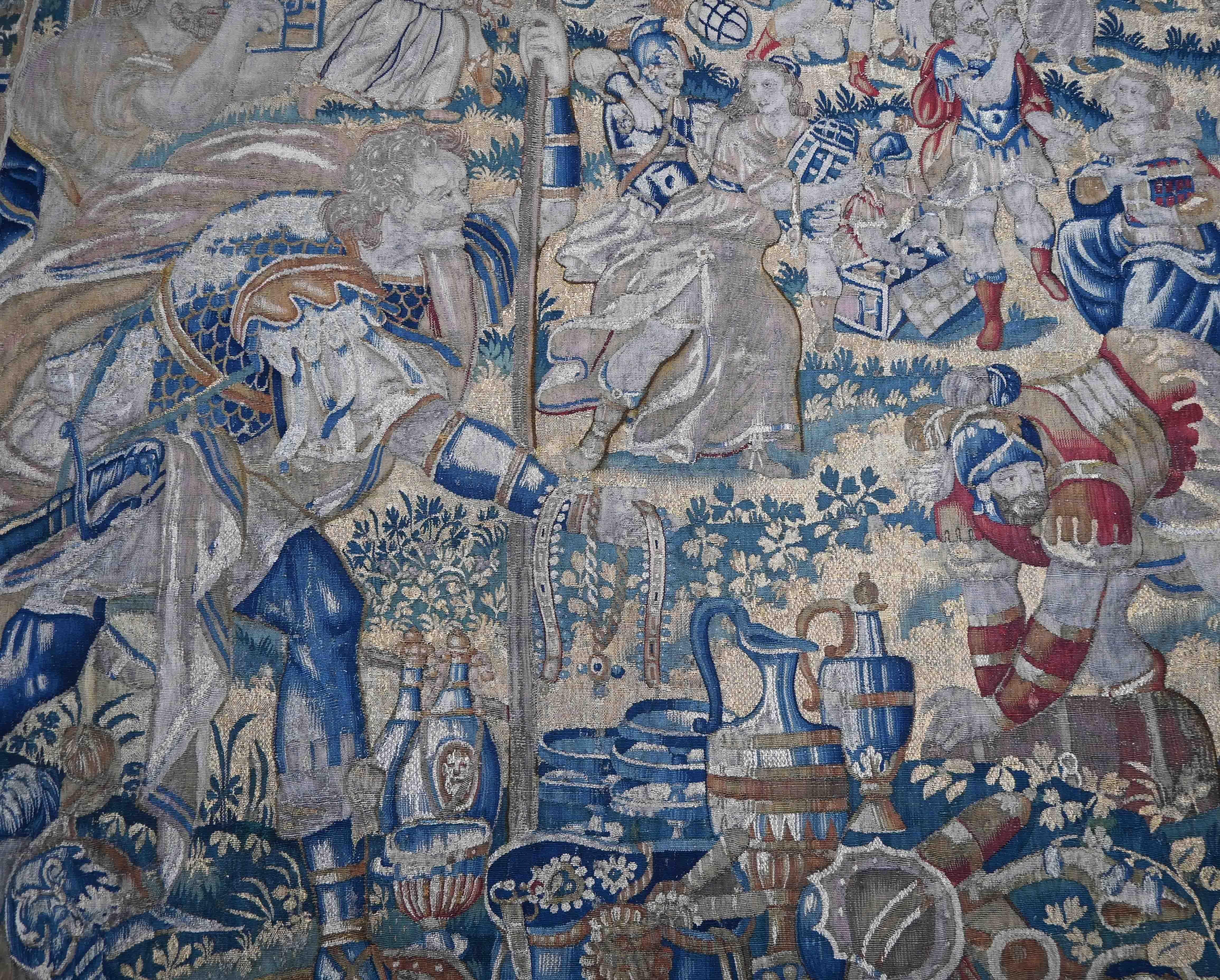 XVIIIe siècle et antérieur Triomphe romain - Fine tapisserie bruxelloise du 16ème siècle - 355 lx300 h - n° 1507 en vente