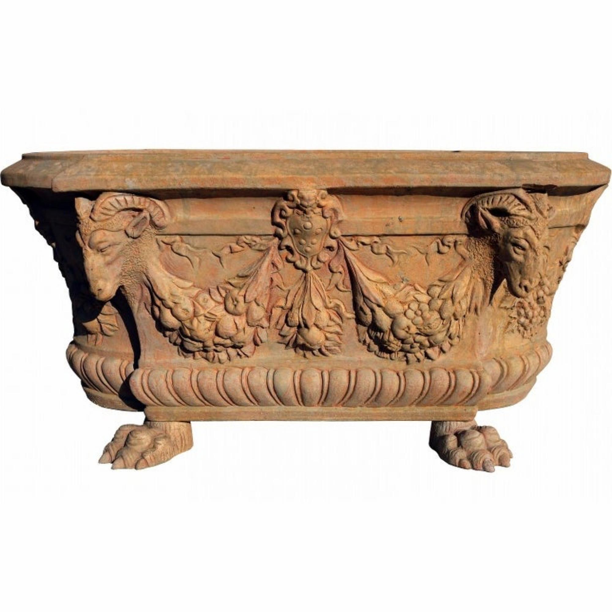 italian terracotta bathtub
