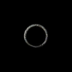 Roman Twisted Iridescent Dark Amber Glass Bracelet 1st-3rd Century AD