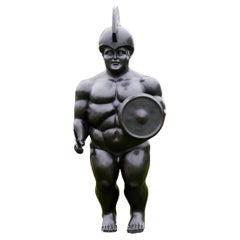 Roman Warrior Sculpture in Bronze, Contemporary Style, 20th Century