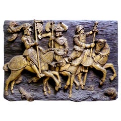 Retro Roman Warriors Wall Sculpture