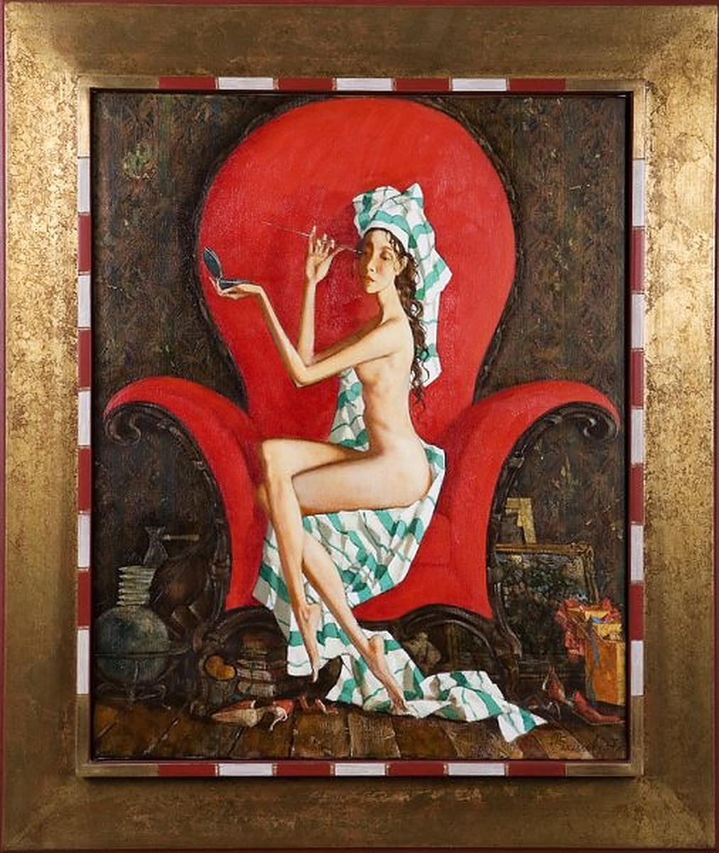 Figurative Painting di Roman ZASLONOV - Specie Kepnoe
