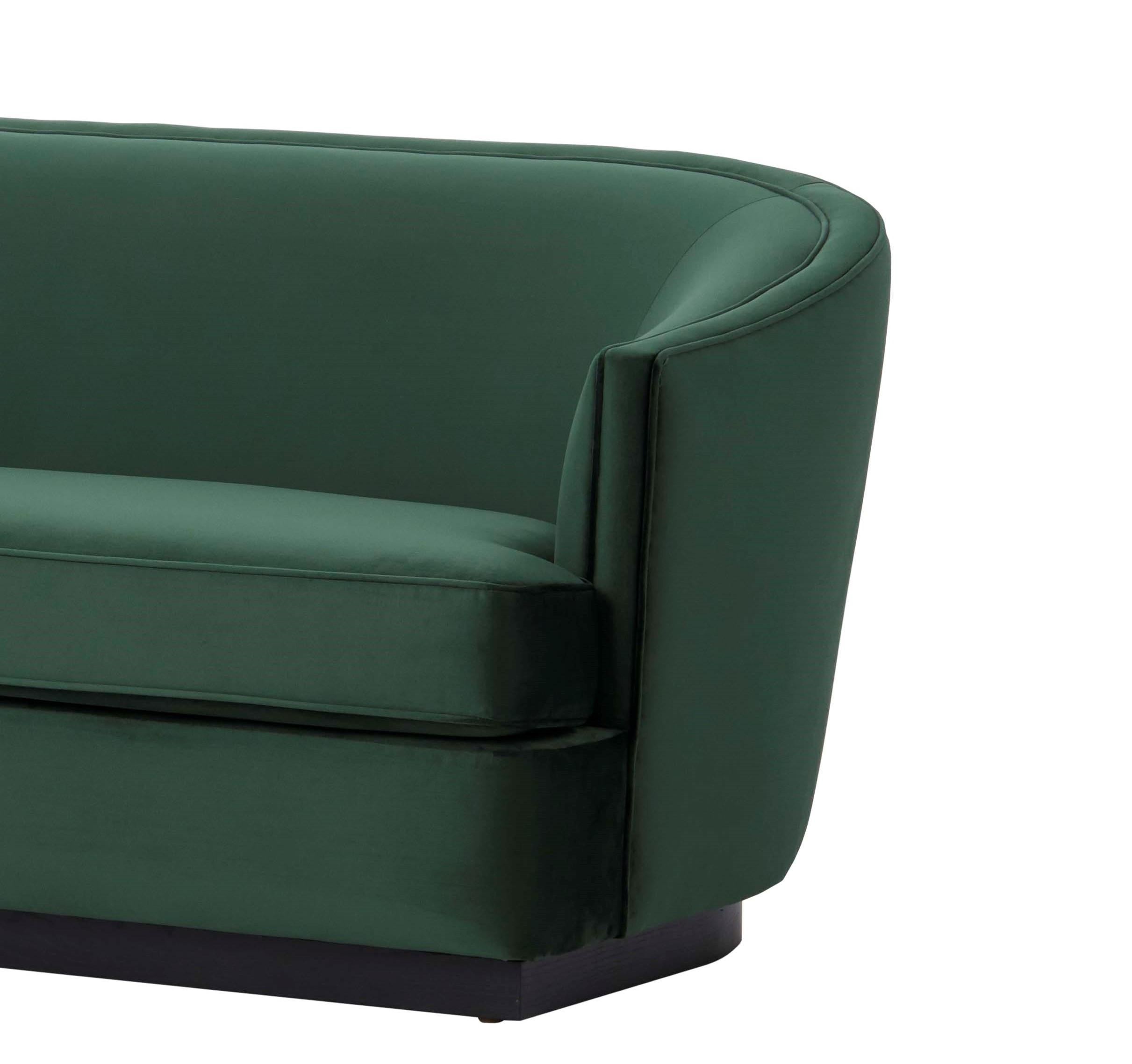 ROMANA 2-Sitz-Sofa mit lackiertem Holzgestell (Moderne) im Angebot