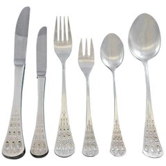 Romance by Bjorn Windblad Rosenthal Sterling Silver Flatware Set 53 Pc Modernist
