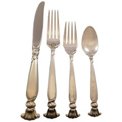 Service de couverts en argent sterling pour 8 personnes 37 pièces Romance of the Sea de Wallace