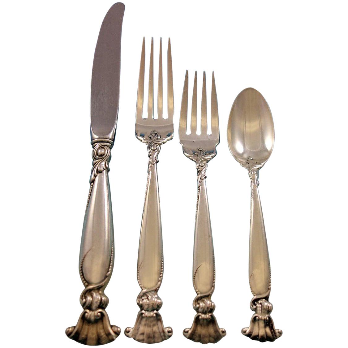 Romance of the Sea by Wallace Sterling Silver Flatware Set Service 24 Pieces