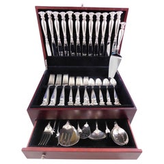 Romance of the Sea Wallace Sterling Silver Flatware Set Shell Motif Dinner 59 Pc
