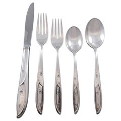 Romance of the Stars by International Sterling Silver Flatware Set Modern 20 Pcs