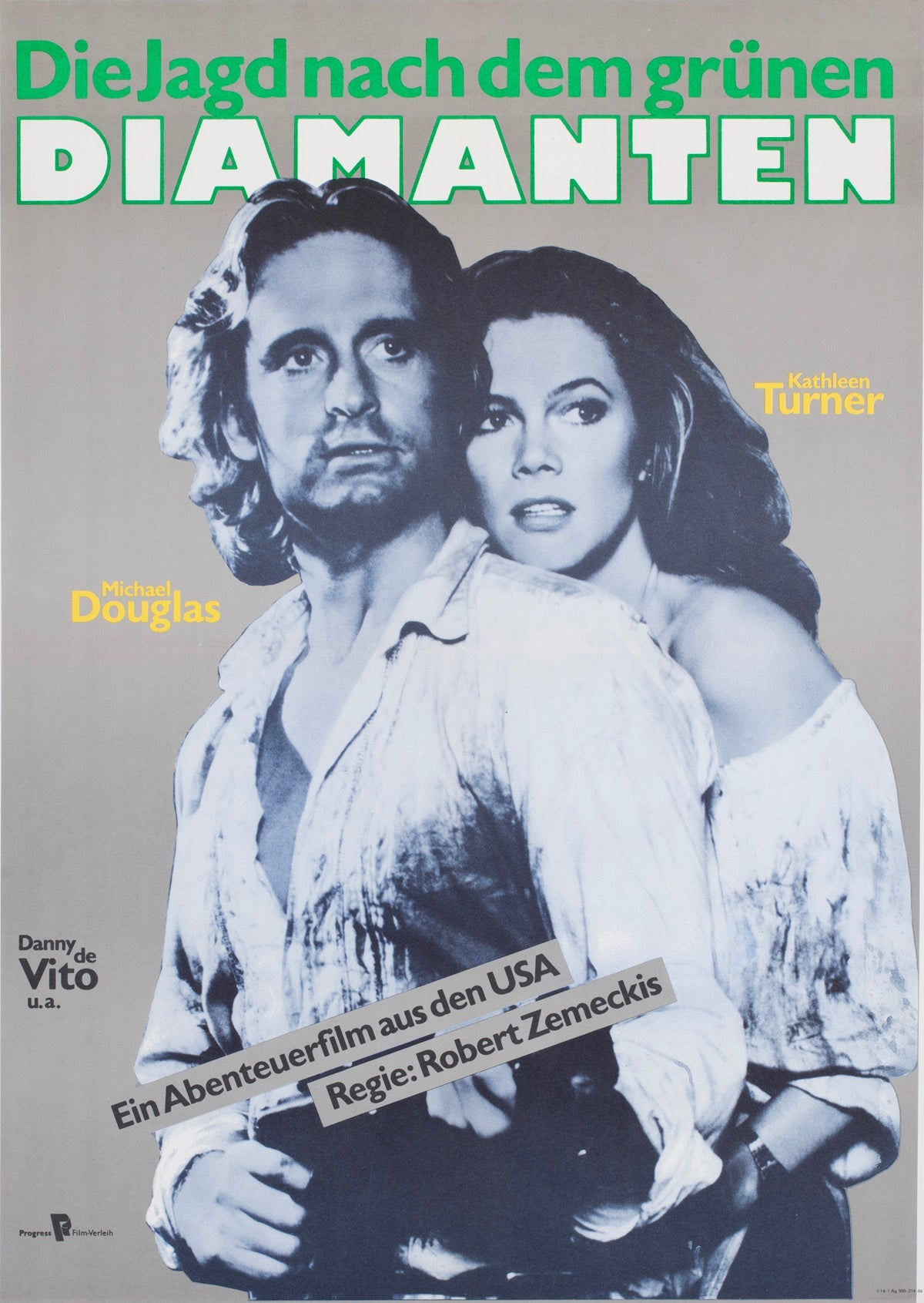 Romancing The Stone 1986 East German Film Poster For Sale
