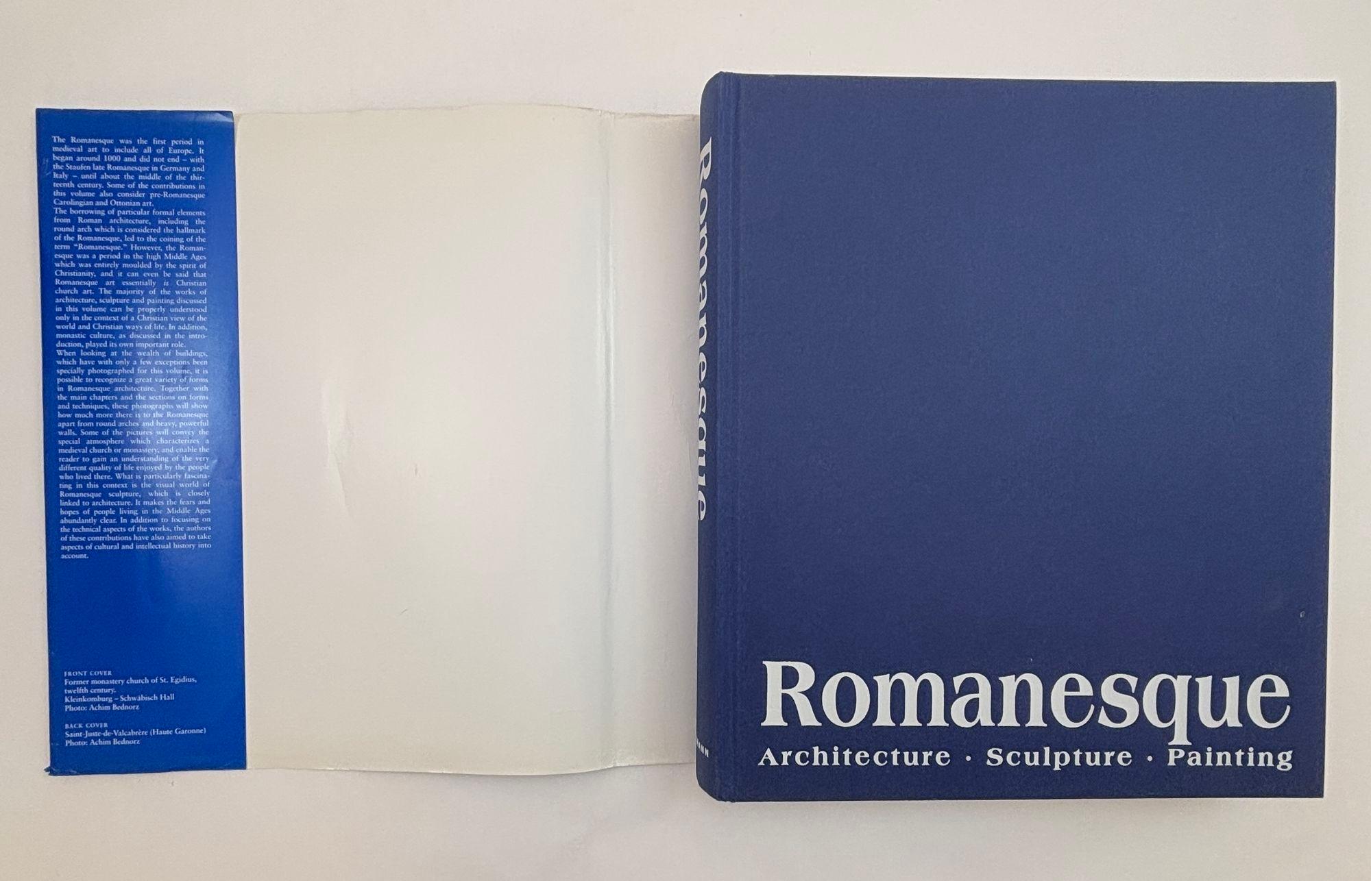 Romanesque Architecture Sculpture Painting Hardcover Toman Rolf. In Good Condition For Sale In North Hollywood, CA