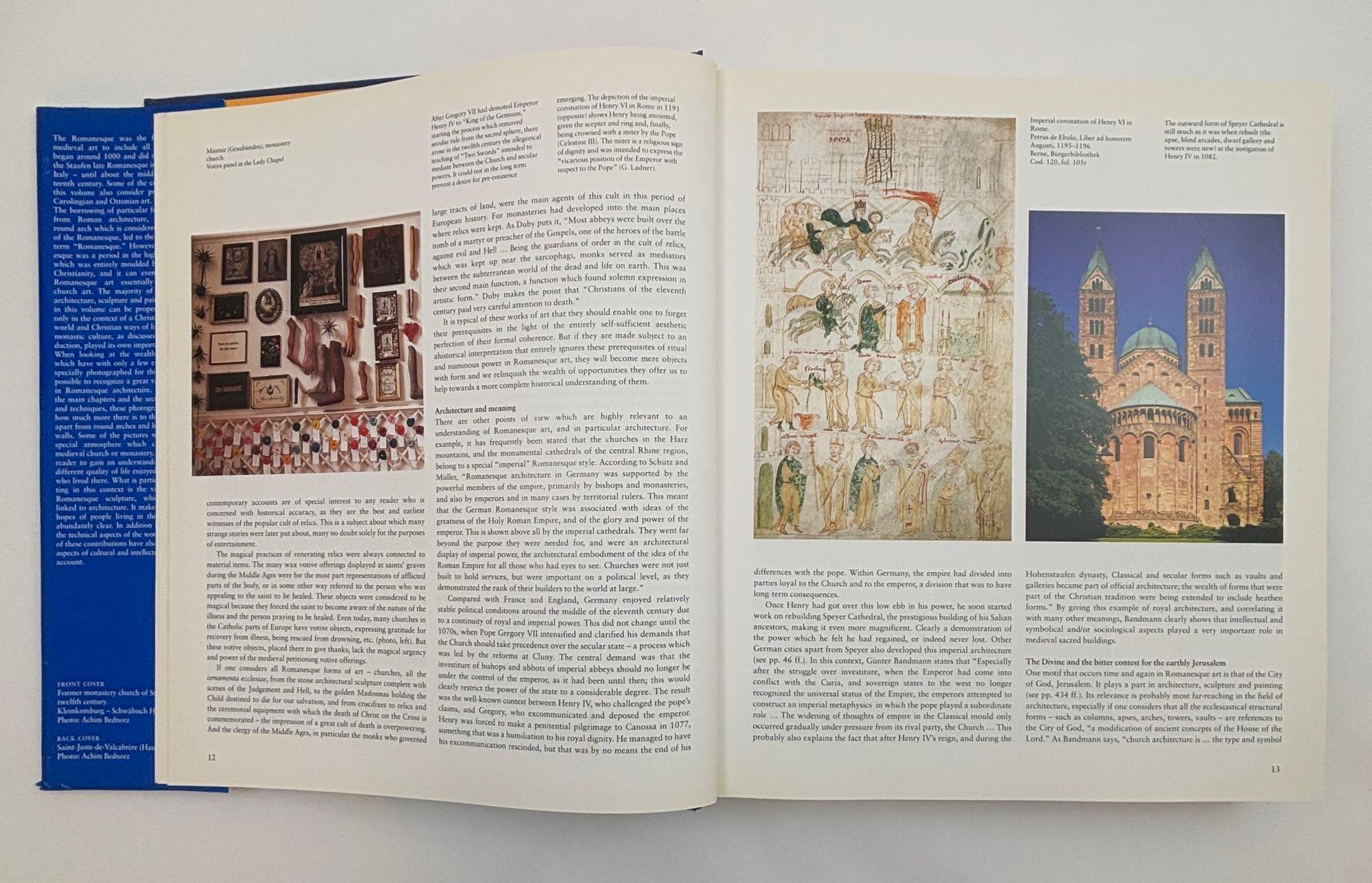 Paper Romanesque Architecture Sculpture Painting Hardcover Toman Rolf. For Sale