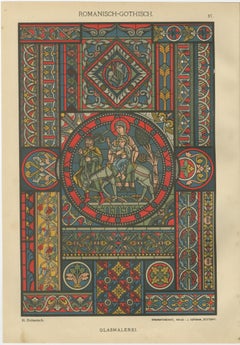 Romanesque-Gothic Architectural and Floor Designs by H. Dolmetsch, c.1887