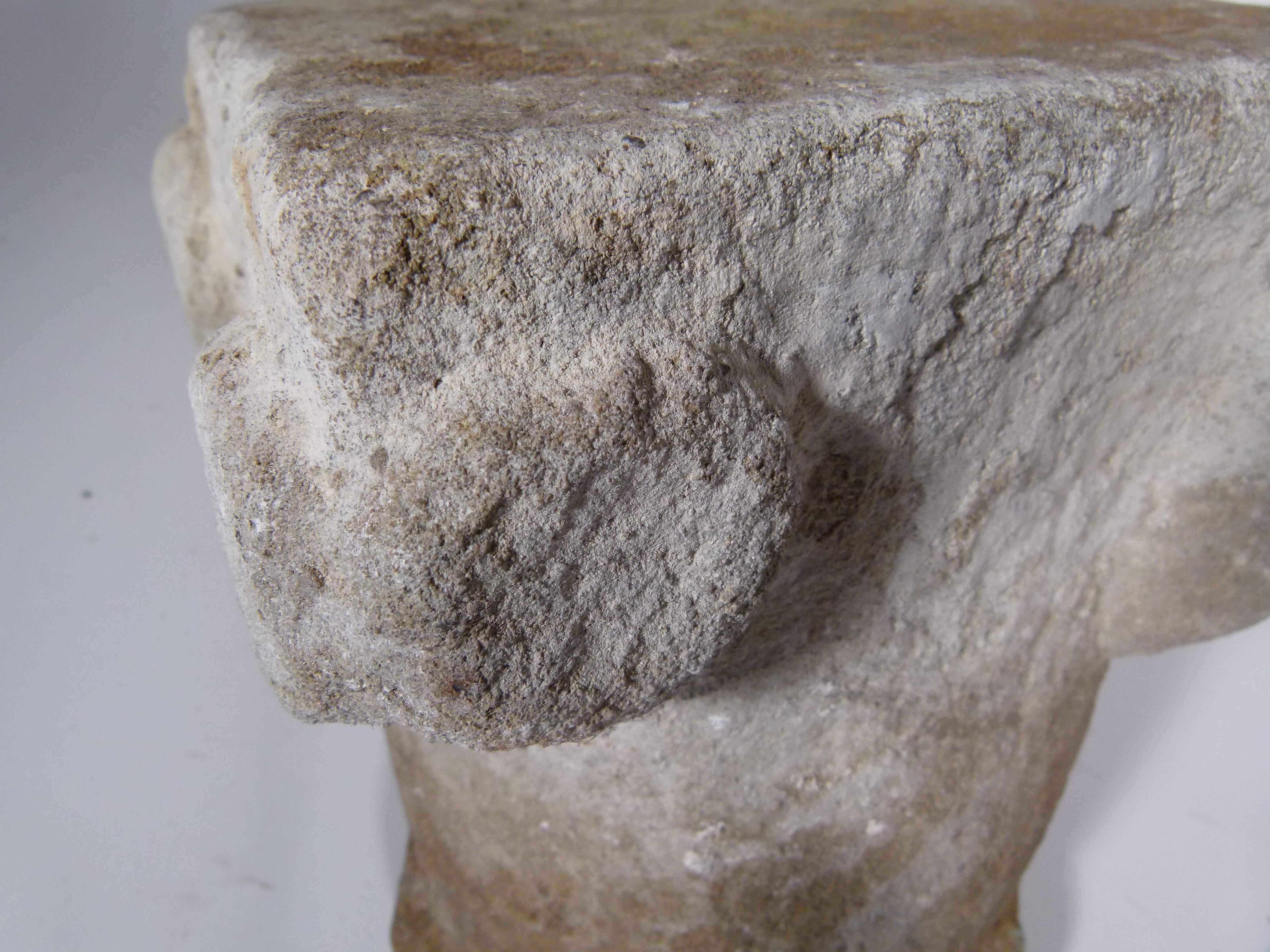 Romanesque Hand Carved Limestone Capital from Spain 2