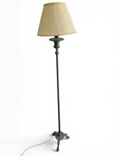 Romanesque Revival Solid Bronze Floor Lamp with Archaeological Green Patina, 195