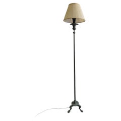 Romanesque Revival Solid Bronze Floor Lamp with Archaeological Green Patina, 195