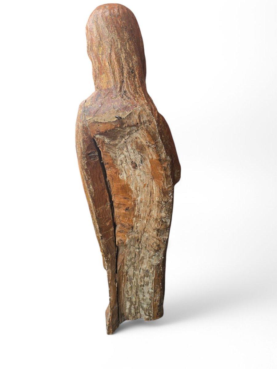 Greco Roman Romanesque Sculpture of the Virgin – 15th Century For Sale