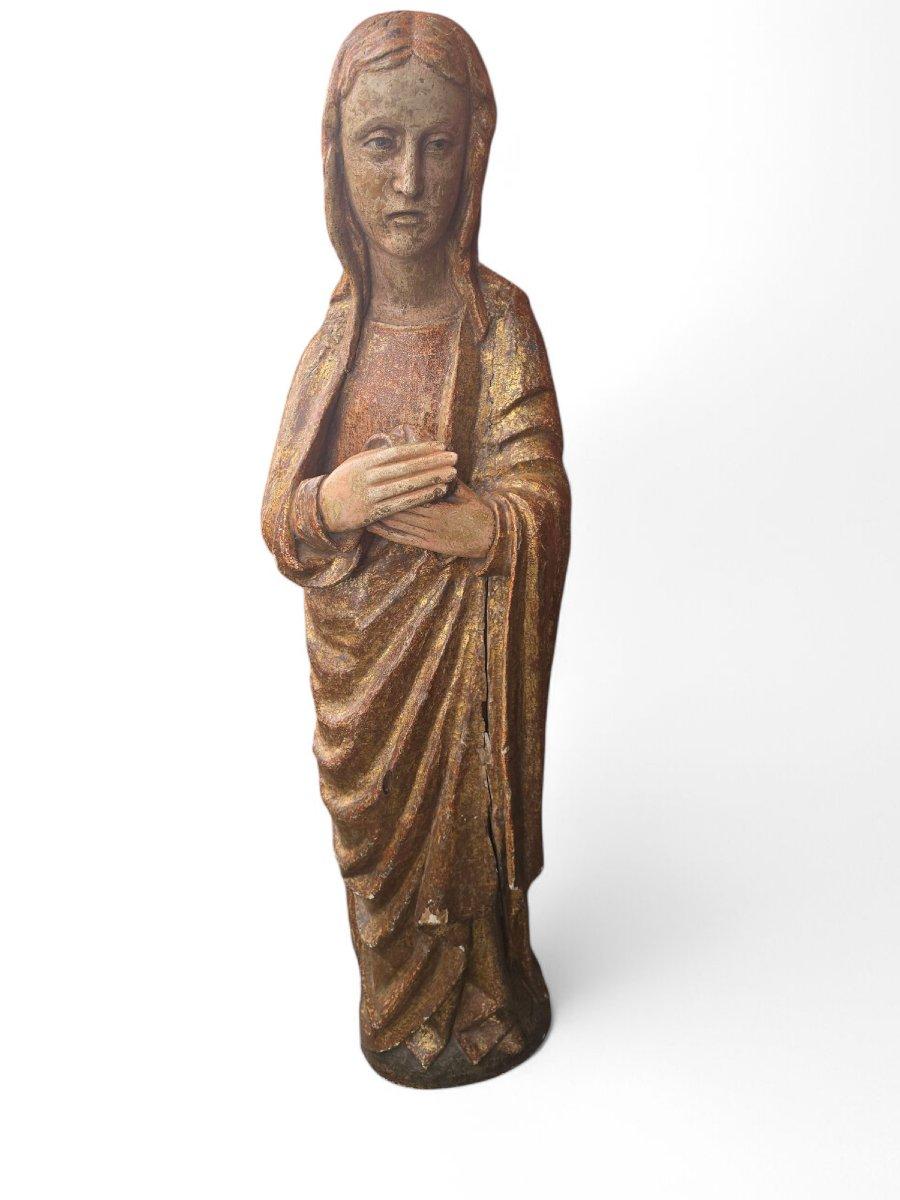 18th Century and Earlier Romanesque Sculpture of the Virgin – 15th Century For Sale