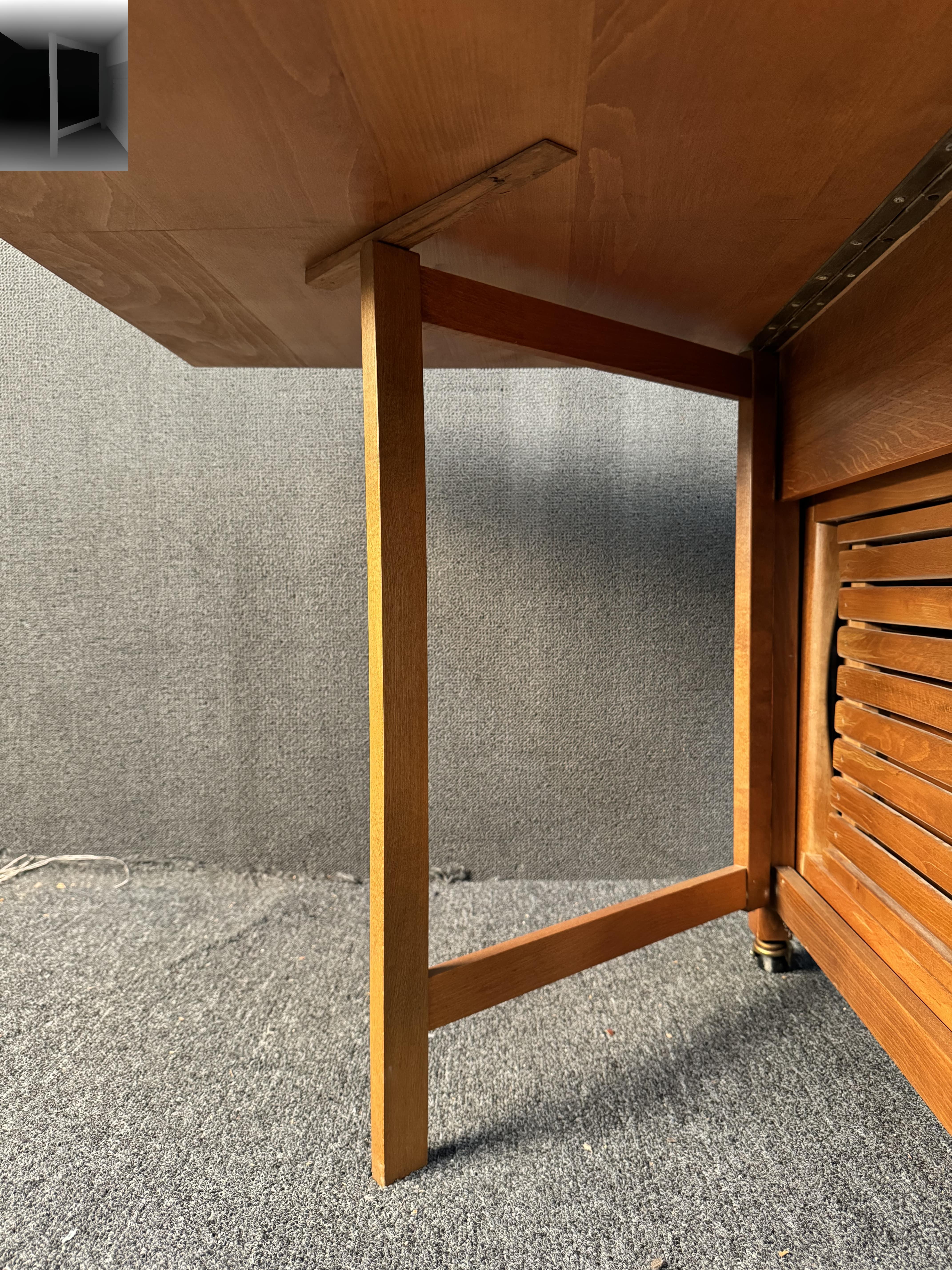 Mid-Century Teak Drop Leaf Dining Set 4