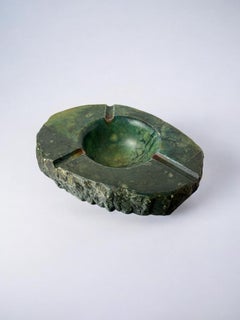 Cendrier en albâtre vert de Romano Bianchi, Italie, années 1970, design élégant