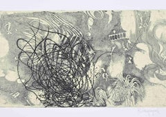 Sea - Etching by Romano Campagnoli - 1970s