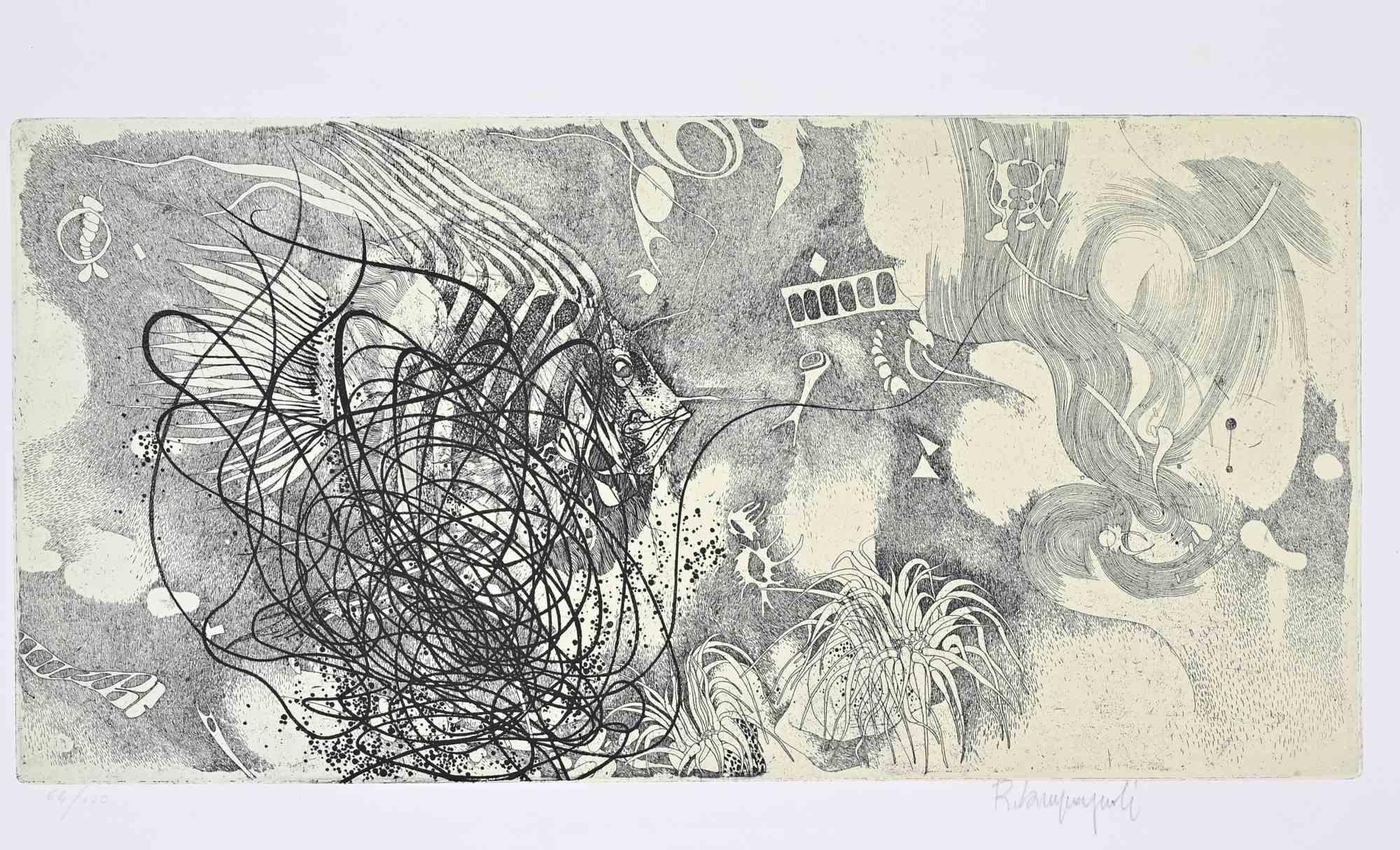 Etching and aquatint by Romano Campagnoli.

Edition of 100.

Hand signed and numbered in pencil.

Excellent condition.