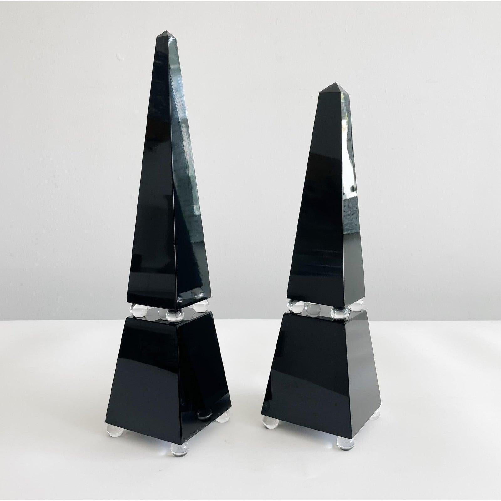 Late 20th Century Romano Dona Vintage Signed Murano Glass Obelisk For Sale