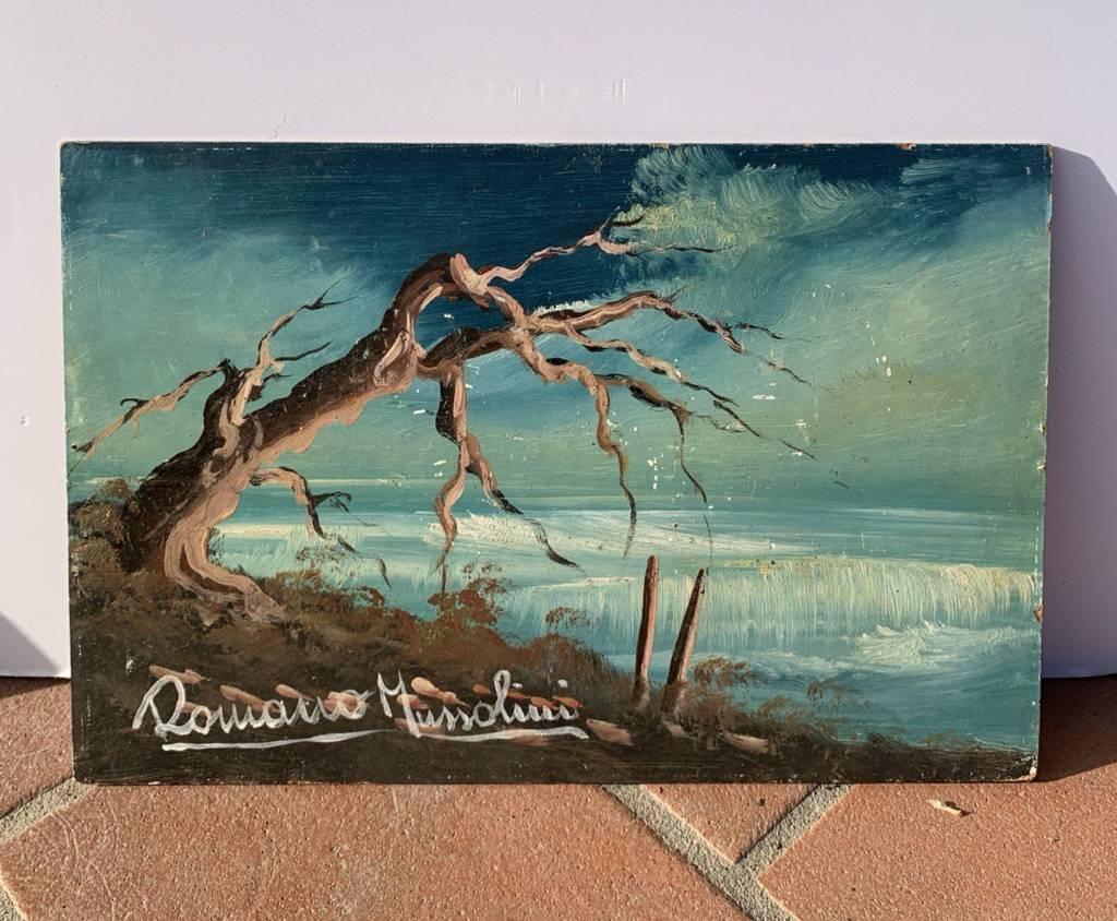 Romano Mussolini (Italian Painter/musician) - 20th century landscape painting For Sale 1
