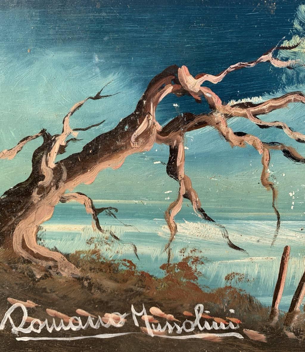 Romano Mussolini (Italian Painter/musician) - 20th century landscape painting For Sale 2