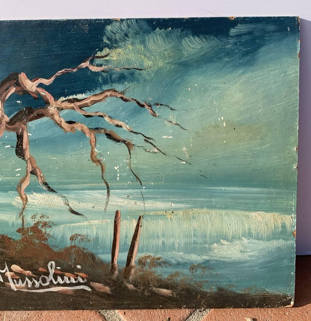Romano Mussolini (Italian Painter/musician) - 20th century landscape painting For Sale 4