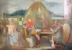 Ball. Anni '20, olio su tela, 65x92 cm