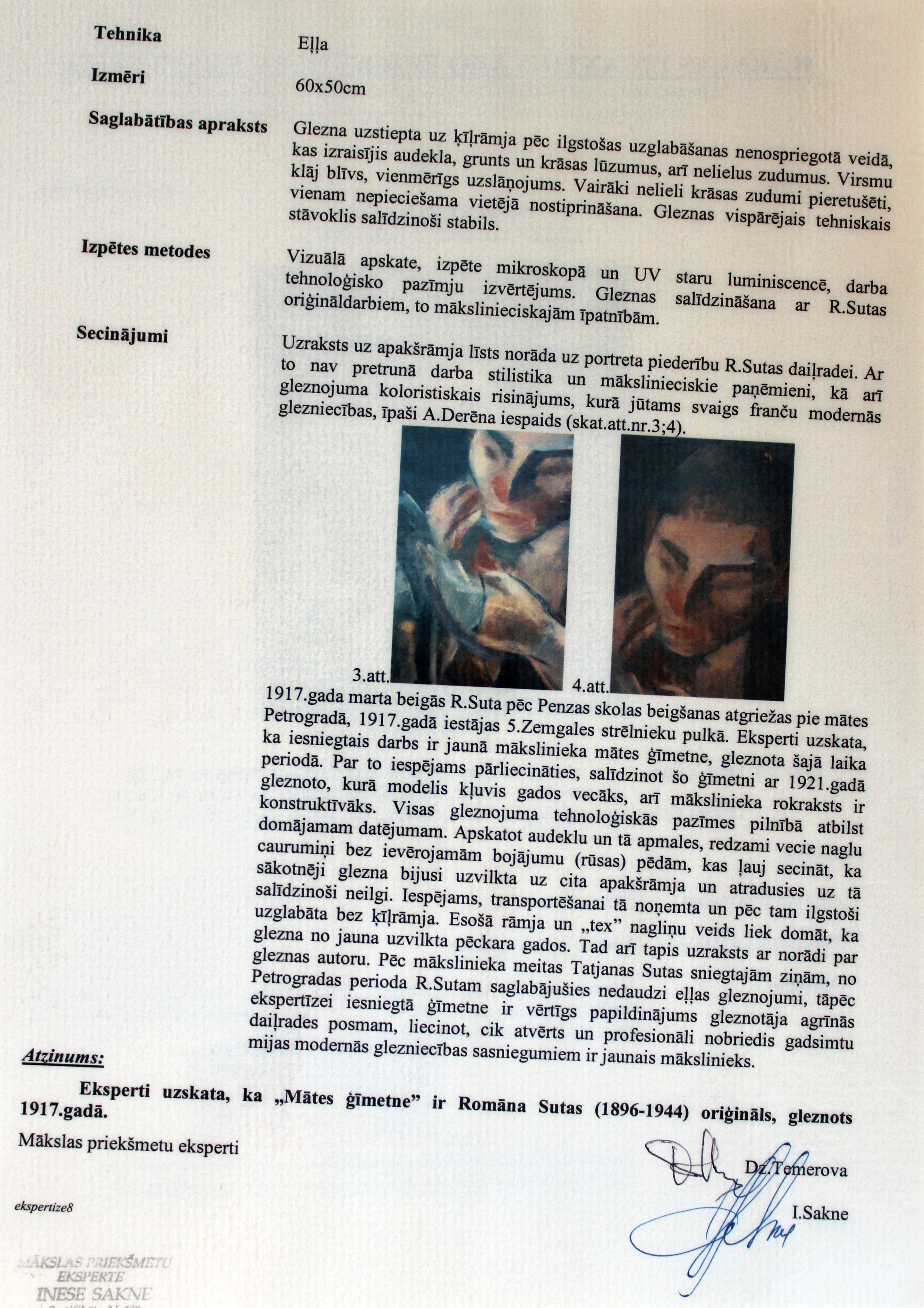 Ritratto della madre. 1917, olio su tela, 60x50 cm in vendita 7