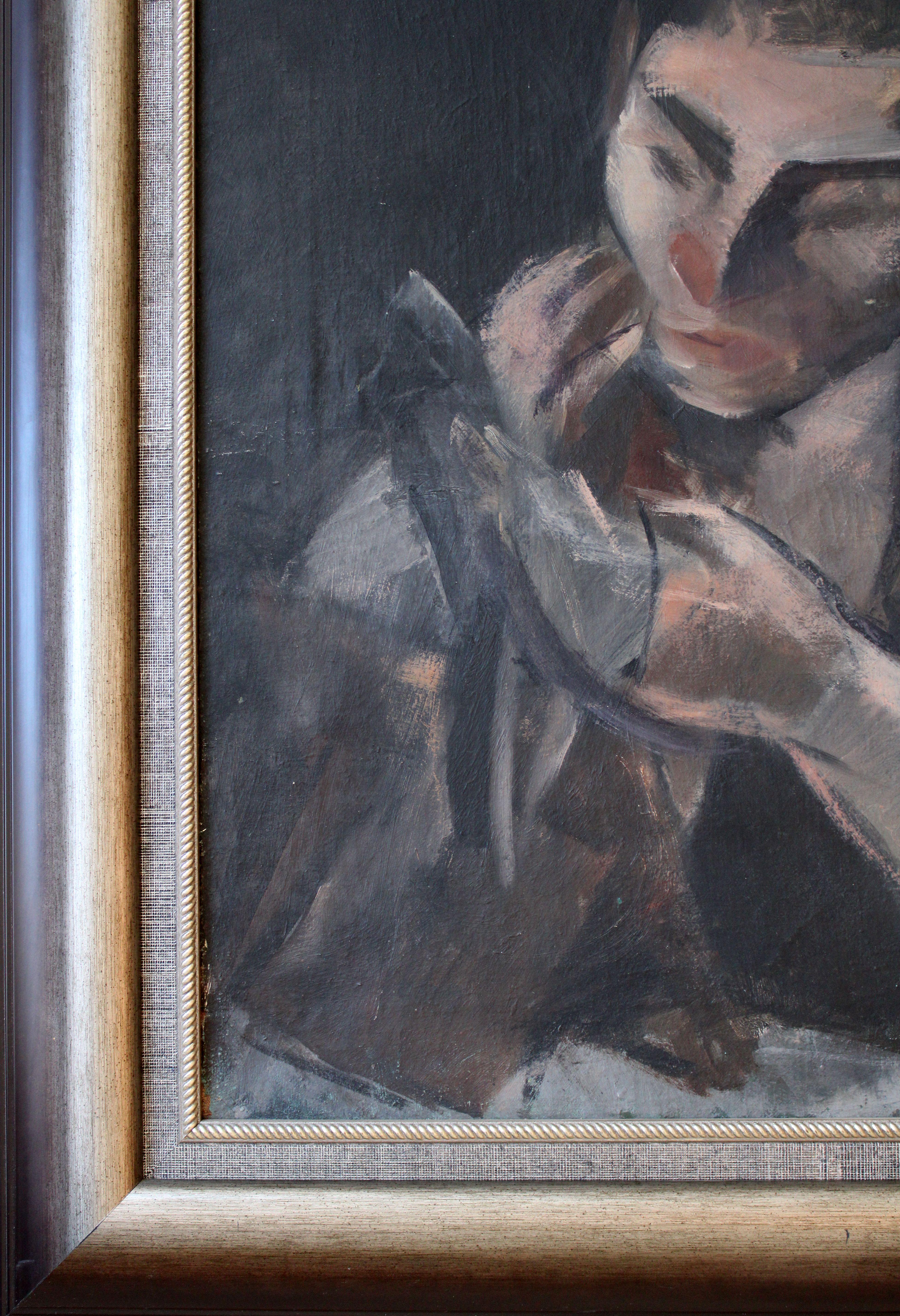 Ritratto della madre. 1917, olio su tela, 60x50 cm in vendita 1