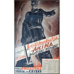 Democracia social. 1932, papel, litografía, 97,5x62,5 cm
