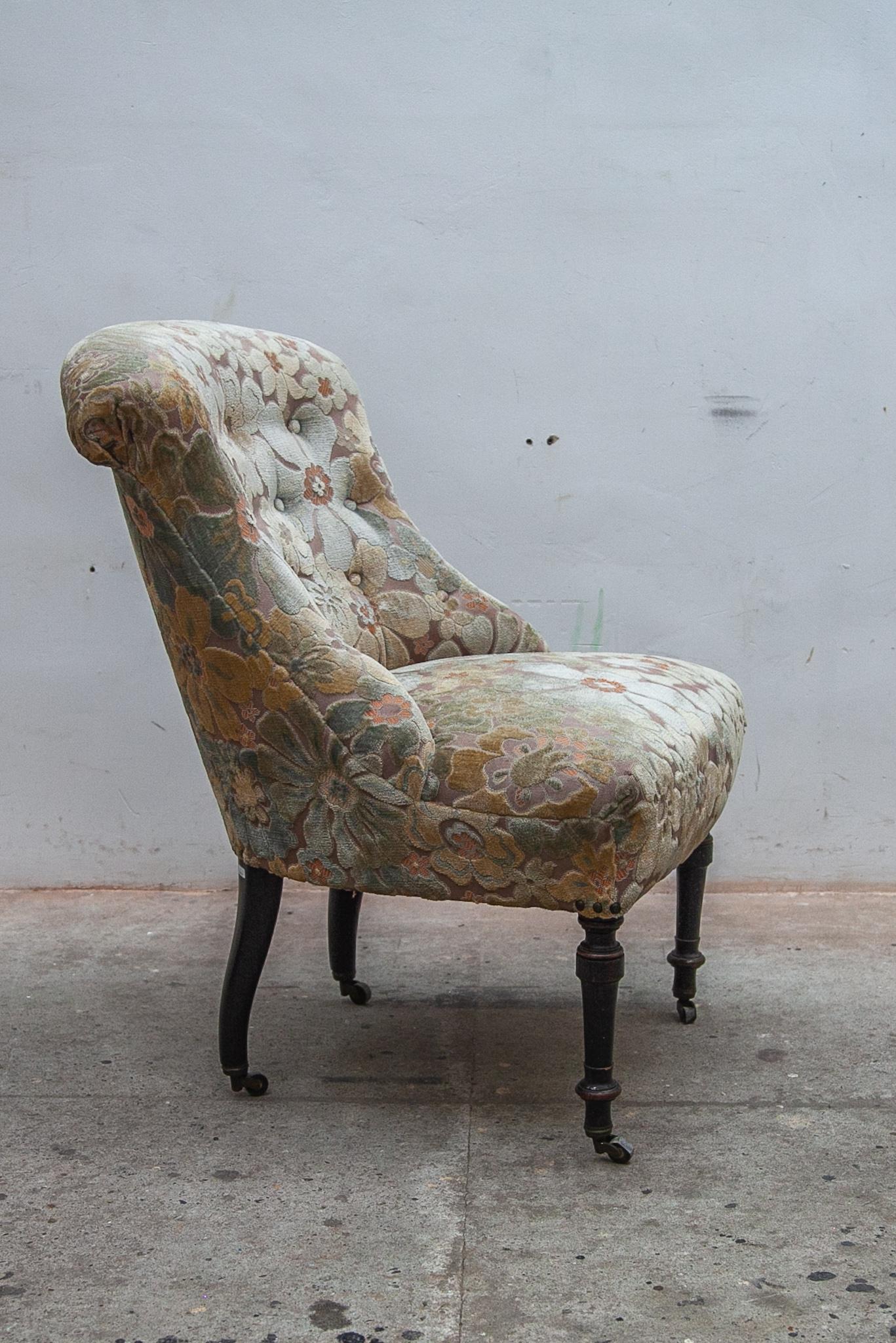 Early 20th Century Romantic 19 Century Victorian Club Chairs