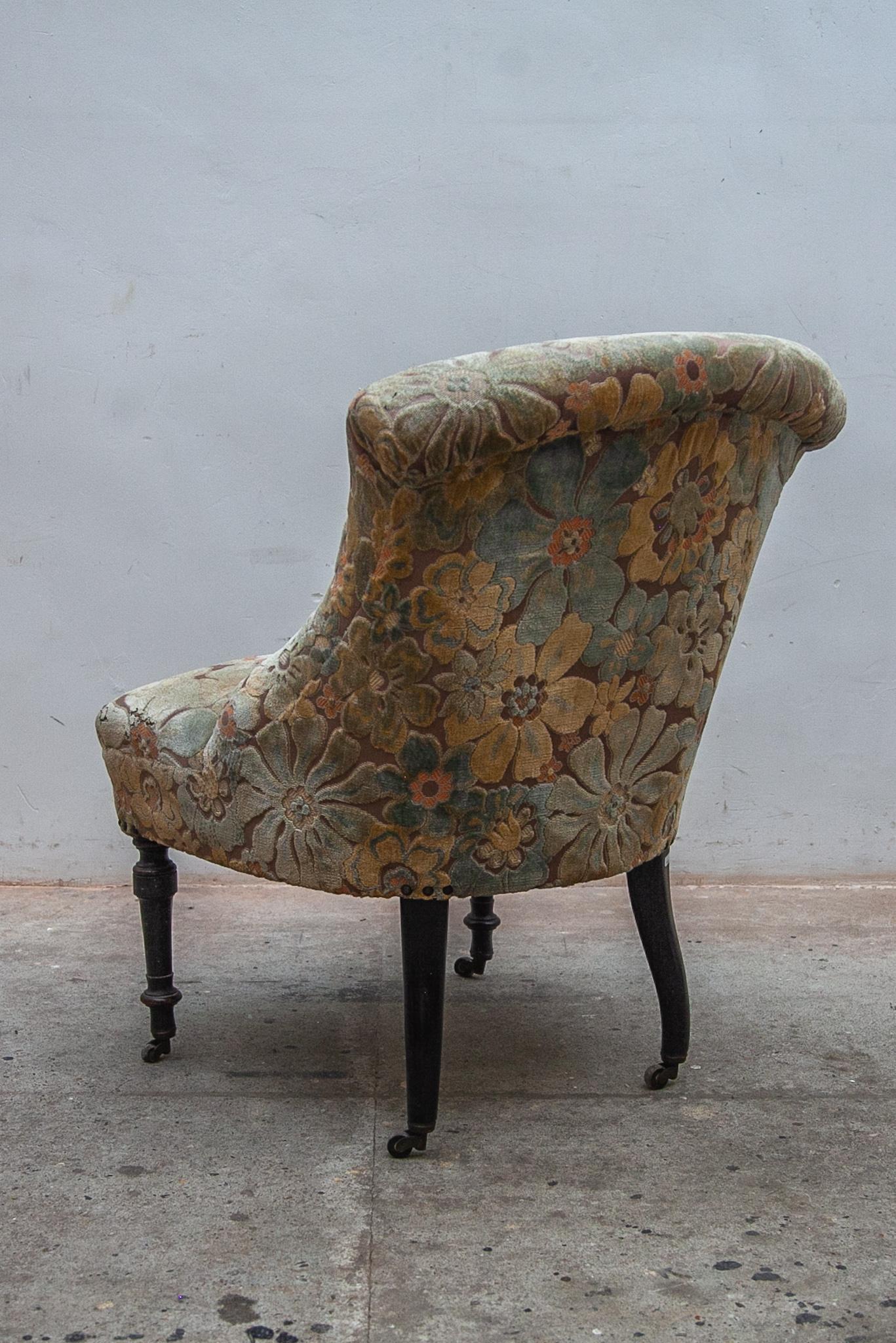 Romantic 19 Century Victorian Club Chairs 2