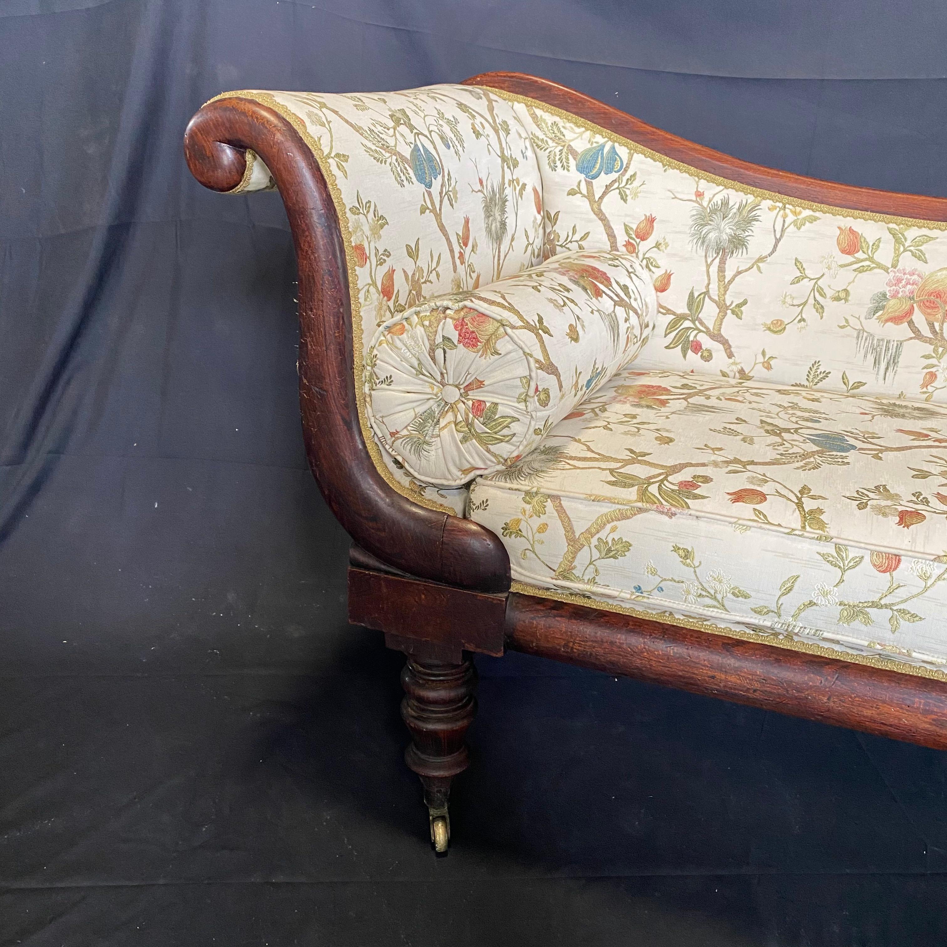 Romantic 19th Century French Recamier Chaise Lounge Sofa 2