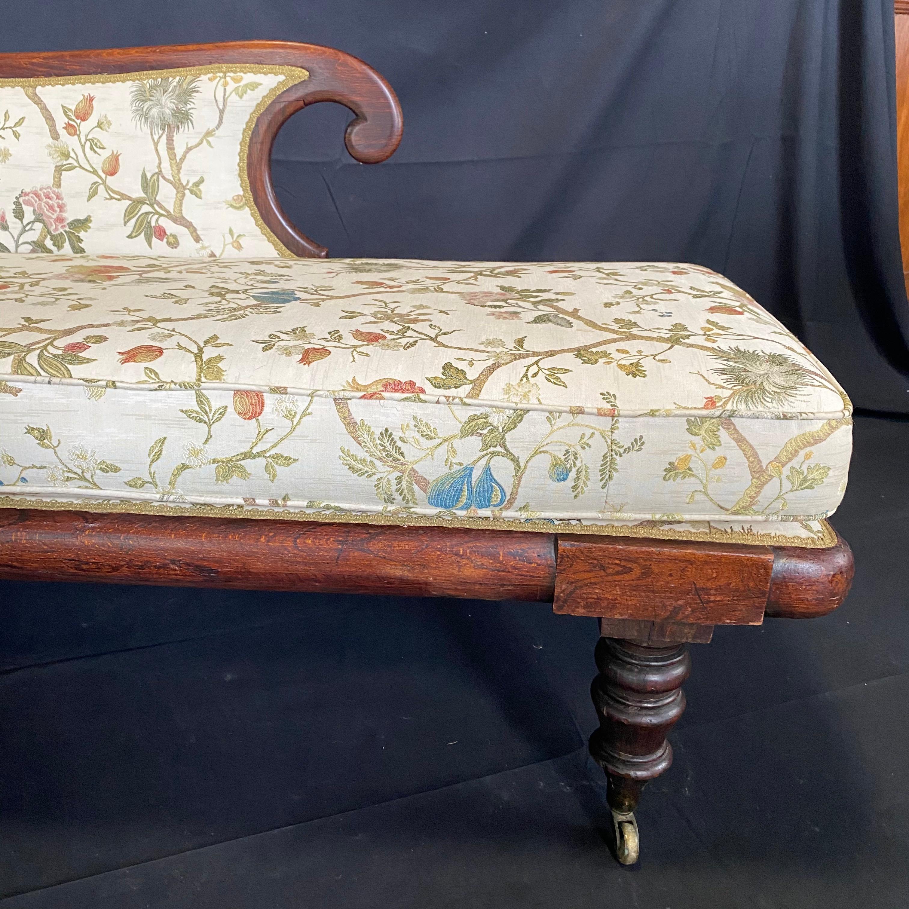 Empire Romantic 19th Century French Recamier Chaise Lounge Sofa