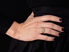 Romantic 19th century Rococo Revival “forget-me-not” remembrance ring