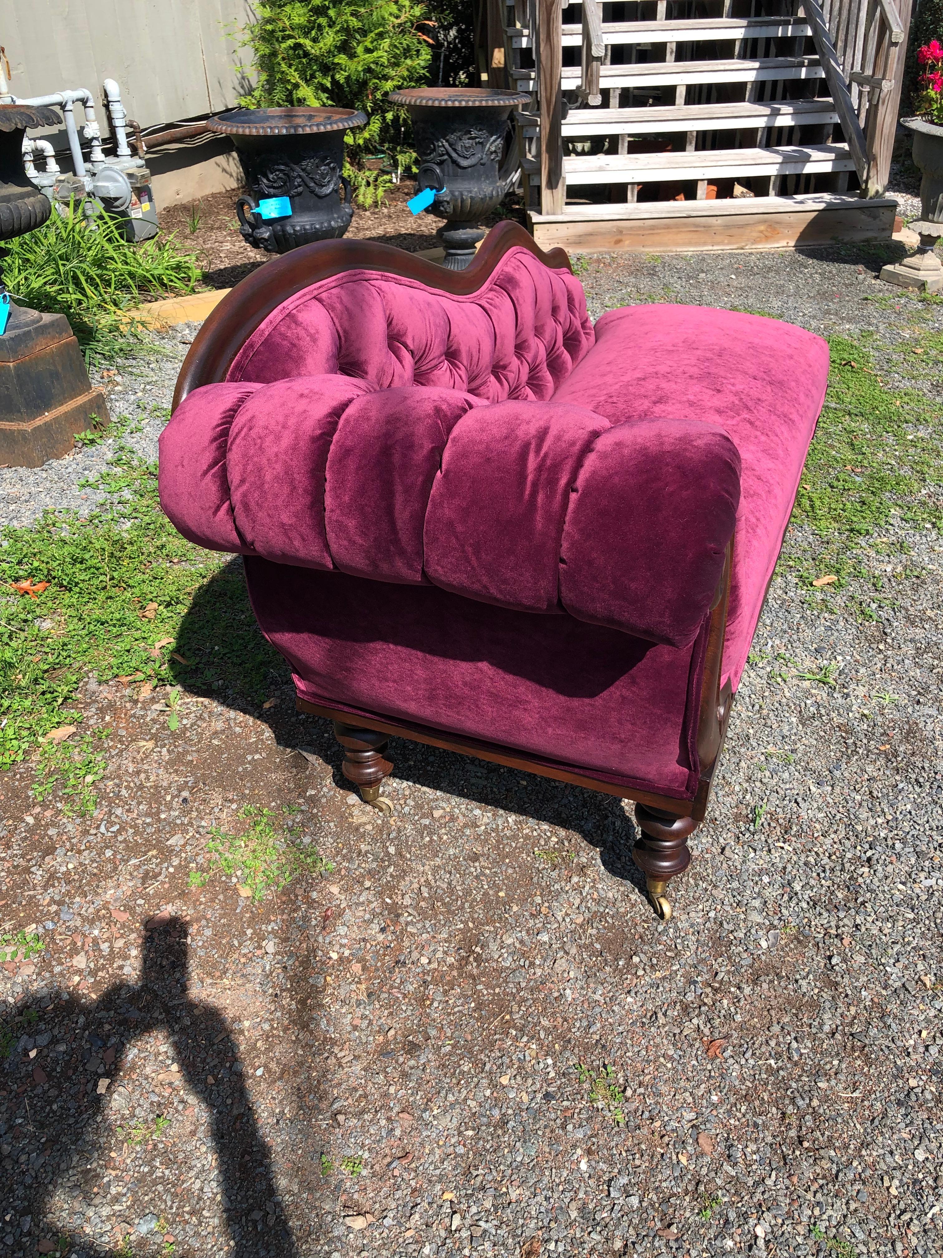 purple fainting couch