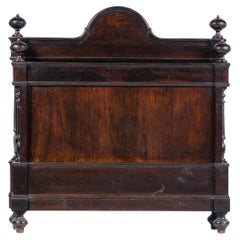 Romantic bed in Noble Wood - 19th century
