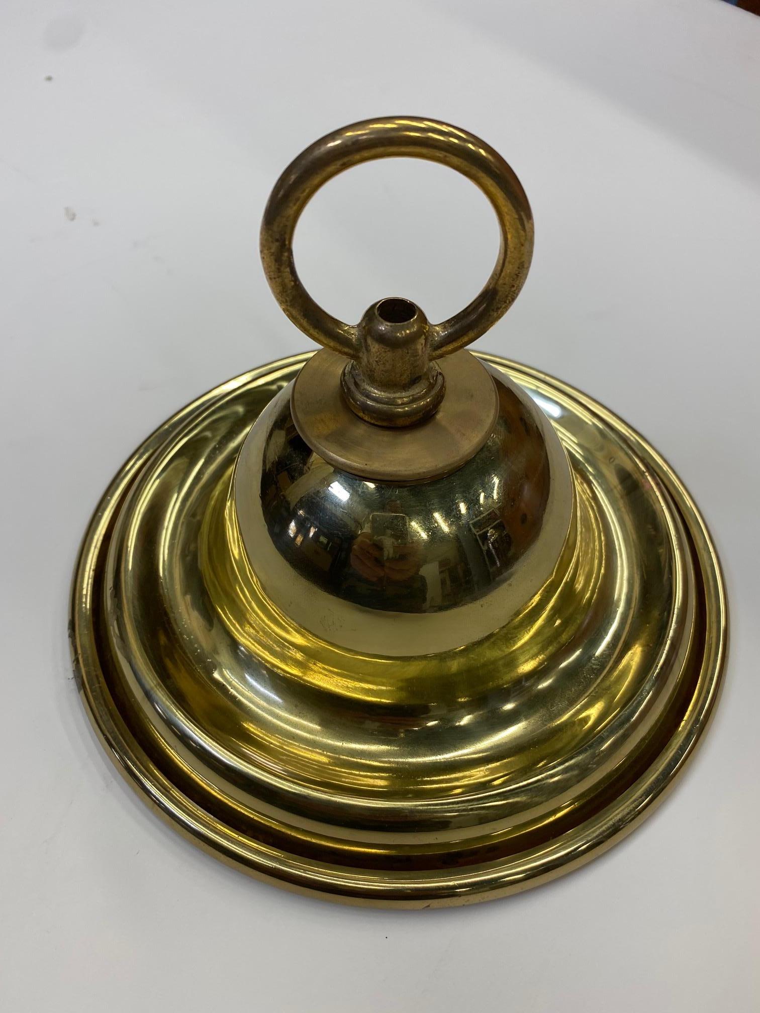 Romantico lampadario in ottone e nero ebanizzato in vendita 5