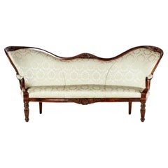 Antique Romantic Canape French, 19th Century in Oilwood