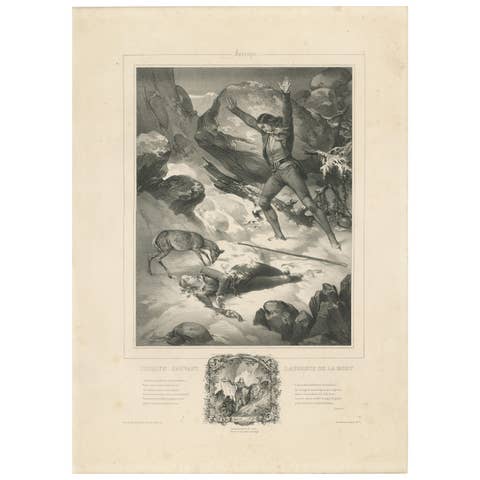 Romantic Era Lithograph – Jocelyn Sauvant Laurence de la Mort, c.1840
