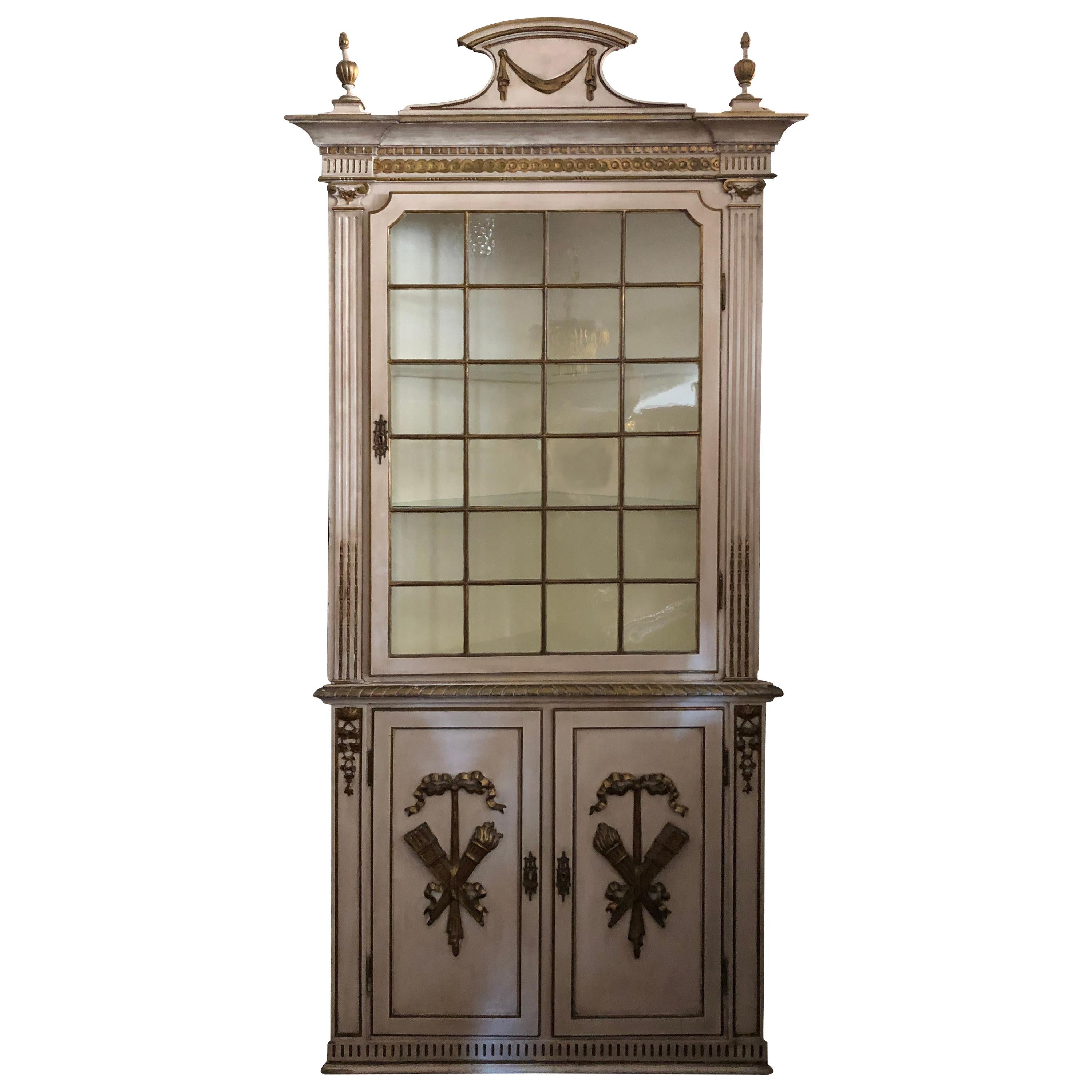 Antique French Corner Cupboard at 1stDibs