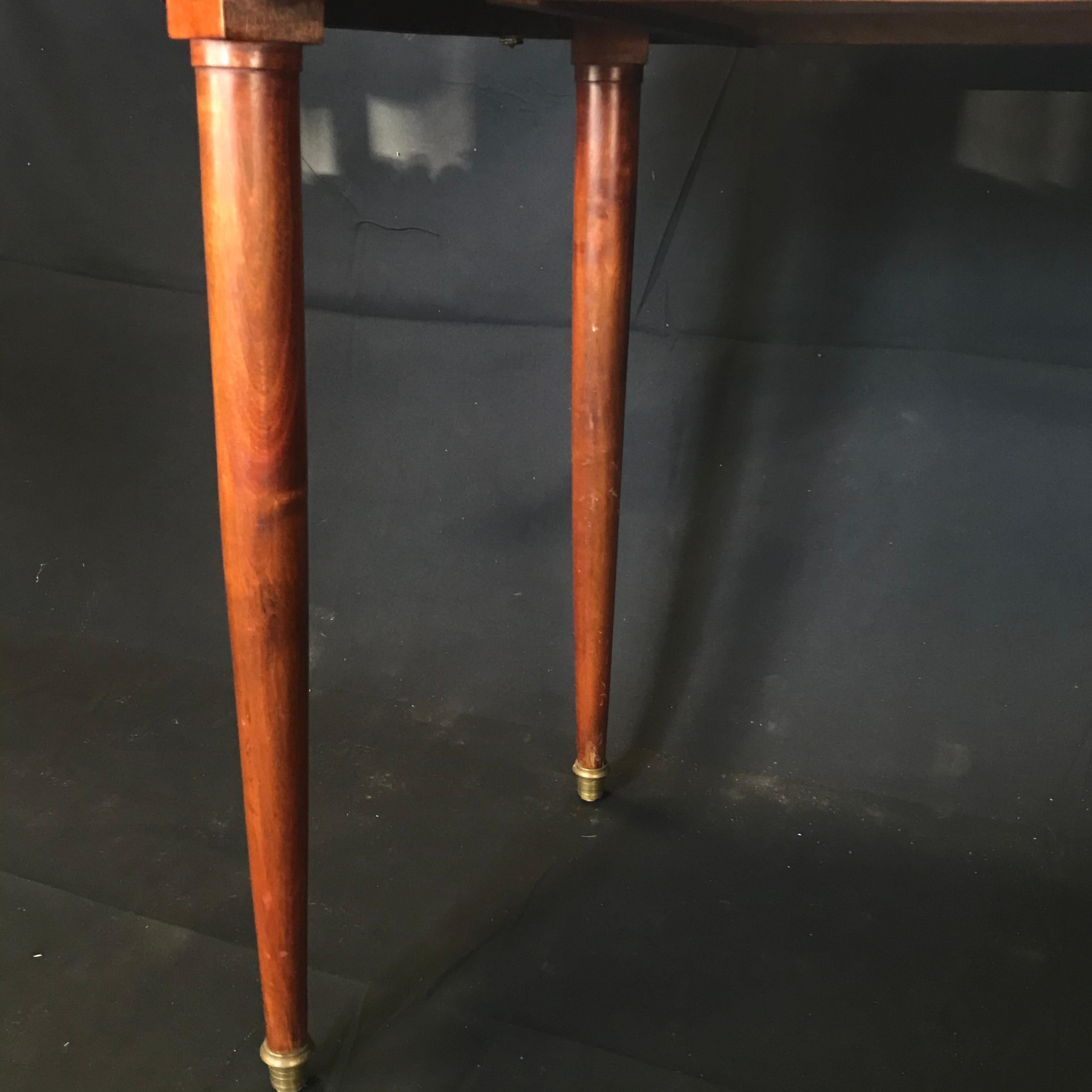 Romantic French Inlaid Walnut and Bronze Dressing Table with Candelabra Arms 10