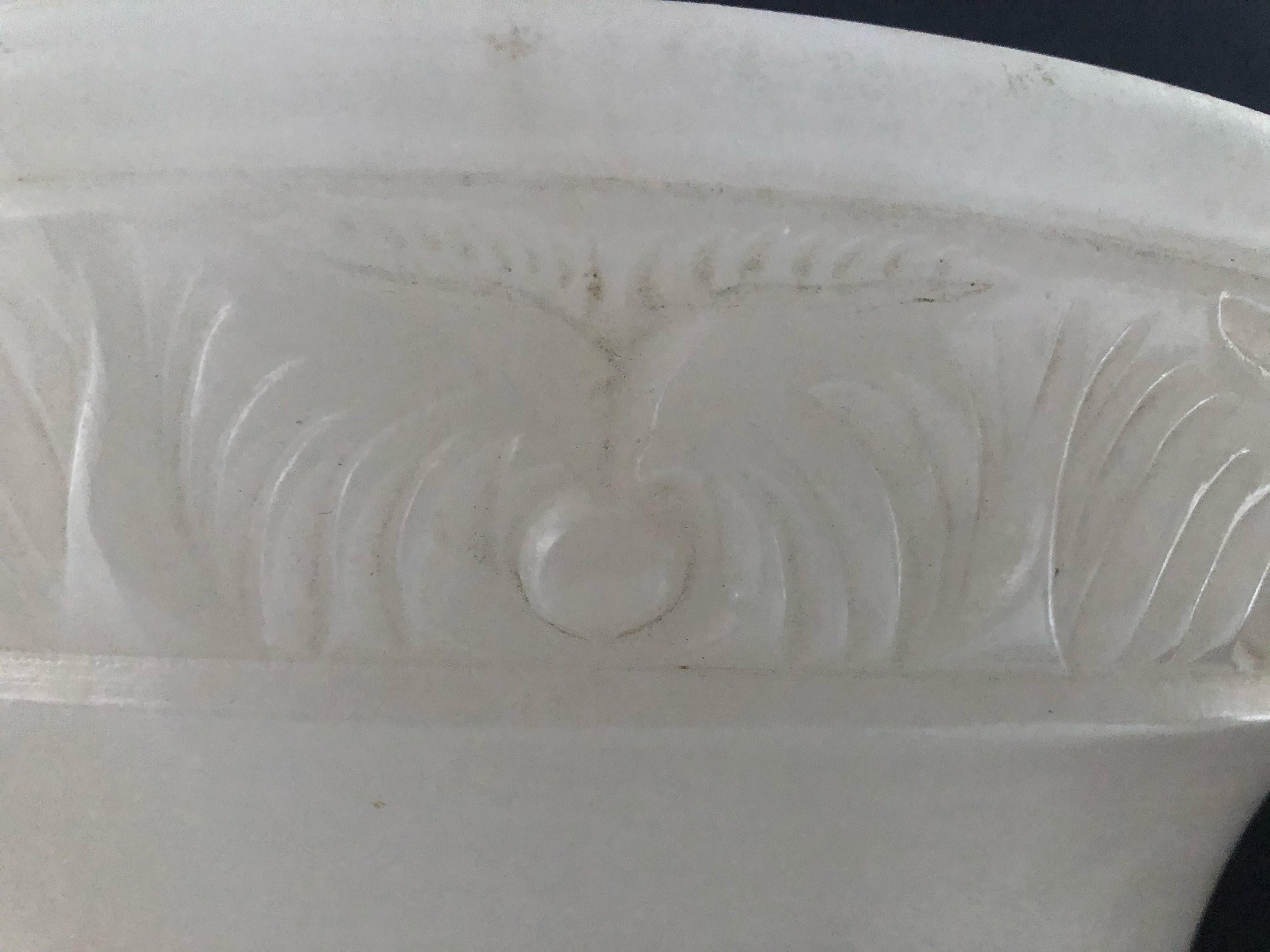 Romantic Italian Alabaster Urn Shaped Table Lamp 4